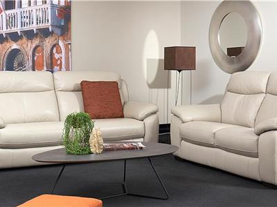 Lederland AMSTERDAM Showroommodel Alena 2 + 2,5 zitsbank met relaxfunctie